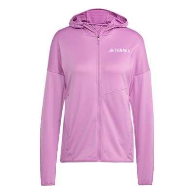 Adidas Women's Terrex Xperior Light Fleece Hooded Jacket 2026 PRELOVED PURPLE