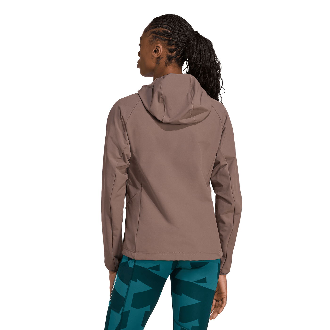 Adidas Women's Terrex Xperior Softshell Fleece Hooded Jacket - Earth Strata 2026