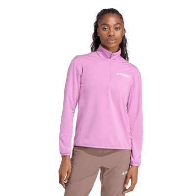 Adidas Women's Terrex Multi CLIMAWARM Half-Zip Tech Fleece Jacket - Preloved Purple 2026