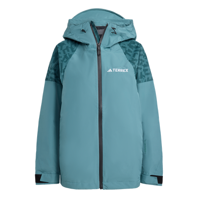 Adida's Women's Terrex Xperior Hybrid PRIMEKNIT CLIMAPROOF+ Jacket - Preloved Teal 2026