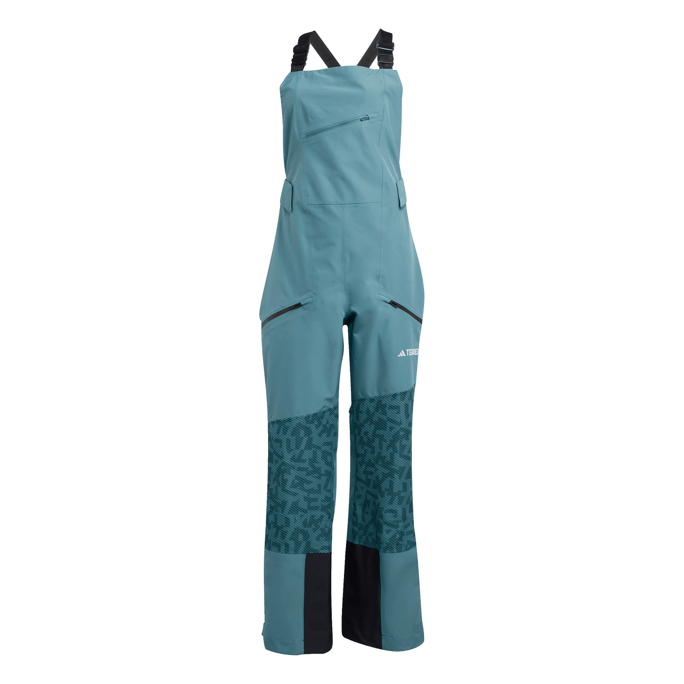 Adidas Women's Terrex Xperior Hybrid PRIMEKNIT CLIMAPROOF+ Bib Pants 2026 PRELOVED TEAL