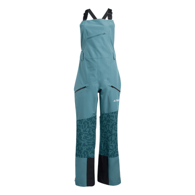 Adidas Women's Terrex Xperior Hybrid PRIMEKNIT CLIMAPROOF+ Bib Pants 2026 PRELOVED TEAL