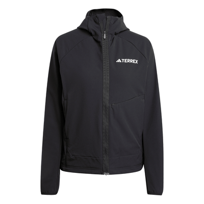 Adidas Women's Terrex Xperior Softshell Fleece Hooded Jacket - Black 2026 BLACK