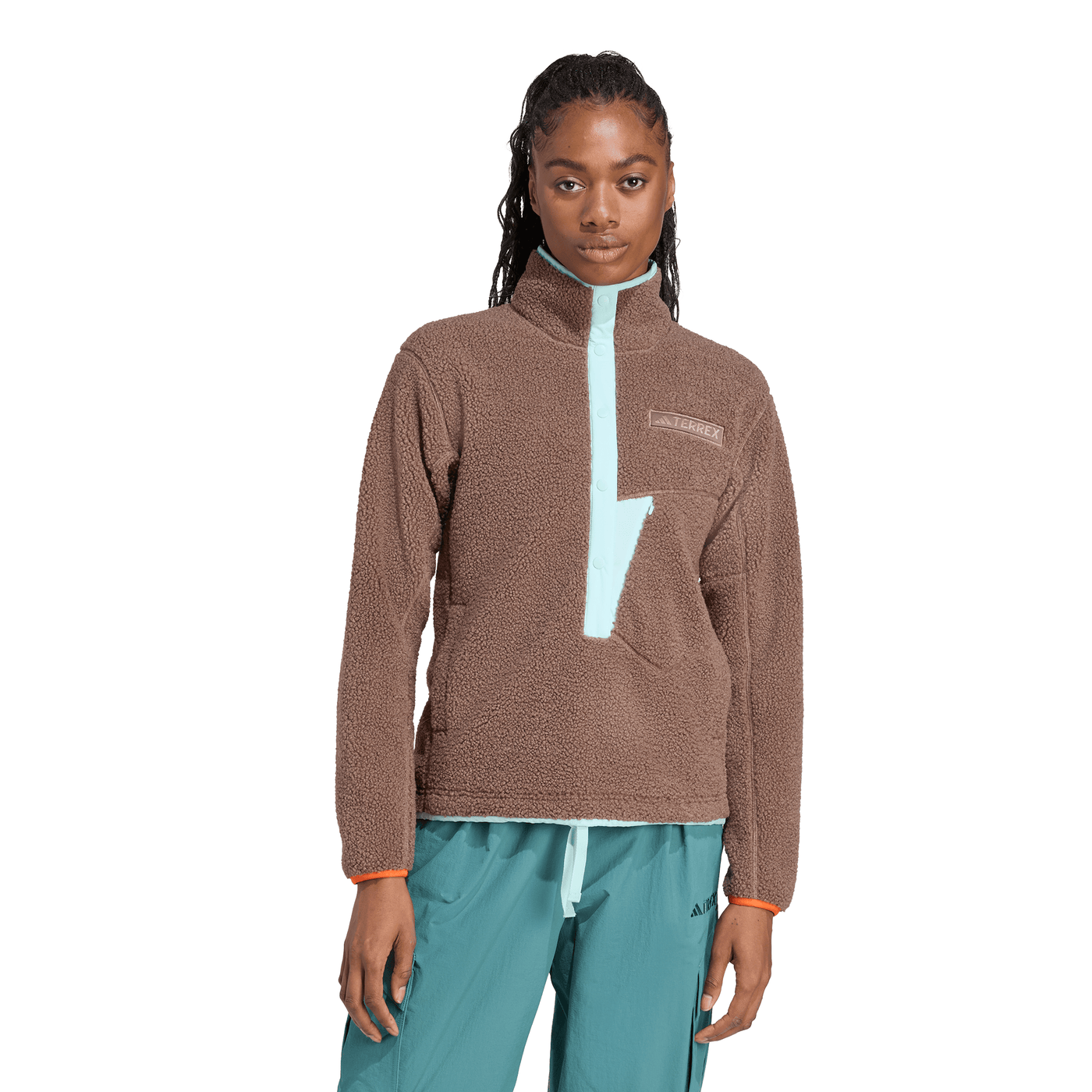 Adidas Women's Terrex Xploric High Pile Fleece Pullover Sweatshirt 2026
