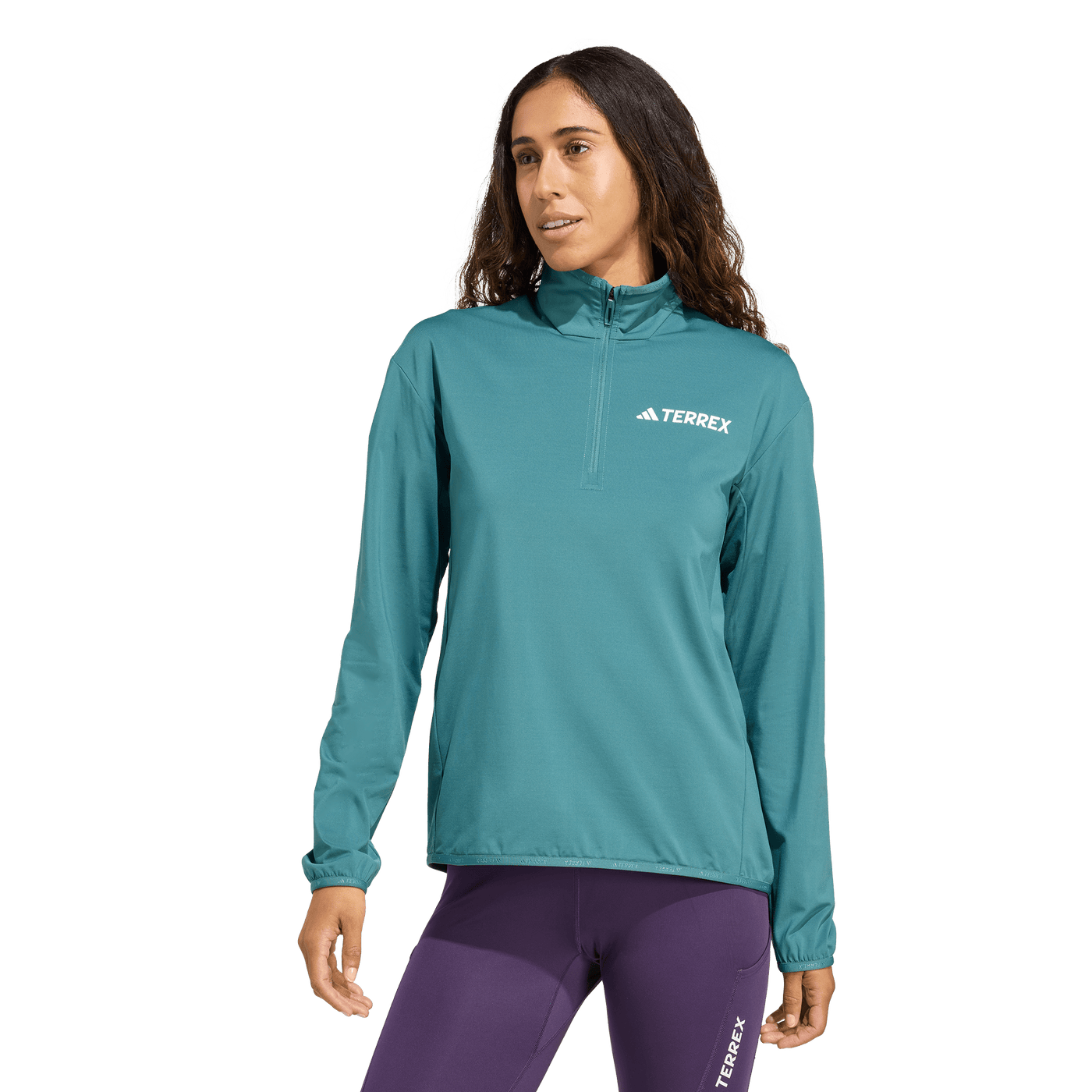 Adidas Women's Terrex Multi CLIMAWARM Half-Zip Tech Fleece Jacket - Preloved Teal 2026