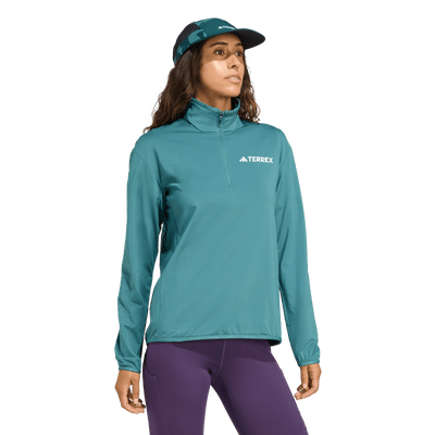 Adidas Women's Terrex Multi CLIMAWARM Half-Zip Tech Fleece Jacket - Preloved Teal 2026