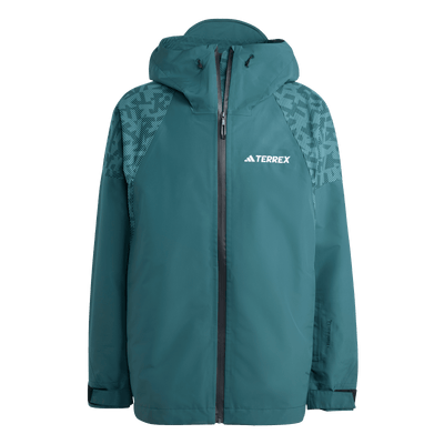 Adida's Men's Terrex Xperior Hybrid PRIMEKNIT CLIMAPROOF+ Jacket - Aurora Ivy/Preloved Teal 2026 AURORA IVY/PRELOVED TEAL