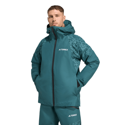 Adida's Men's Terrex Xperior Hybrid PRIMEKNIT CLIMAPROOF+ Jacket - Aurora Ivy/Preloved Teal 2026