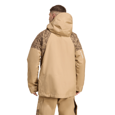 Adida's Men's Terrex Xperior Hybrid PRIMEKNIT CLIMAPROOF+ Jacket - Cardboard 2026
