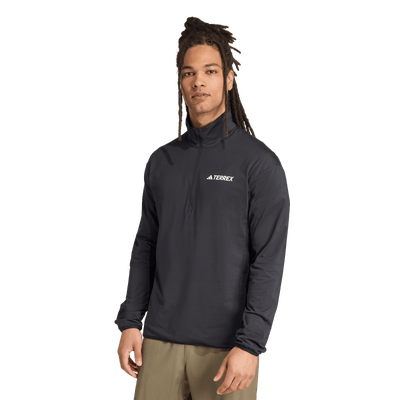 Adidas Men's Terrex Multi CLIMAWARM Half-Zip Tech Fleece Jacket - Black 2026