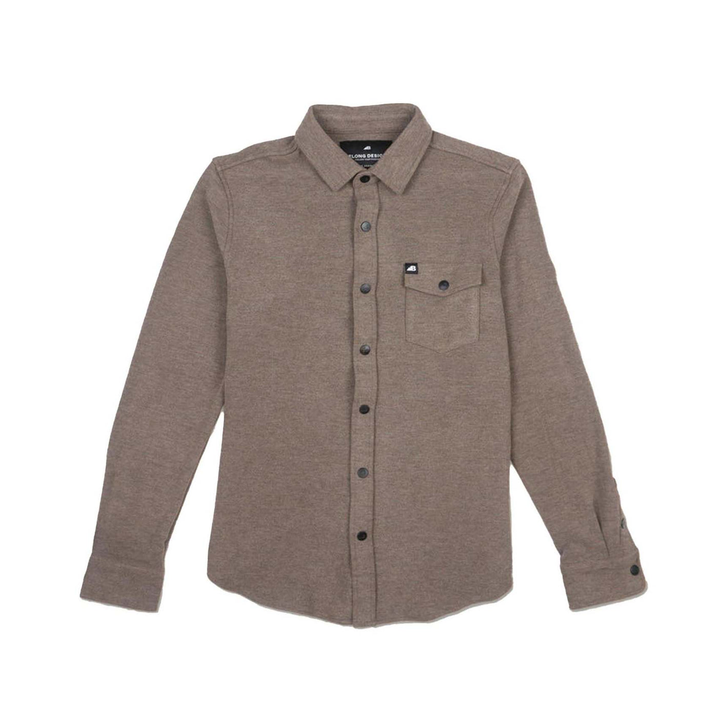 Belong Designs Men's Sherman Fleece Button-Up 2025 BROWN