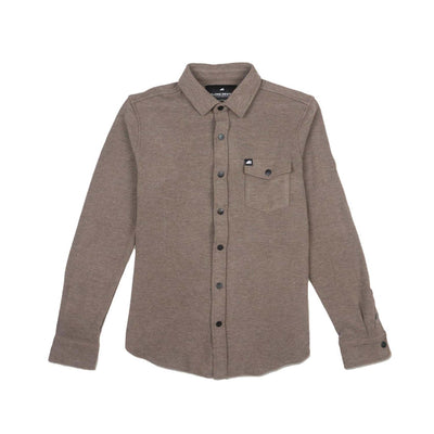 Belong Designs Men's Sherman Fleece Button-Up 2025 BROWN