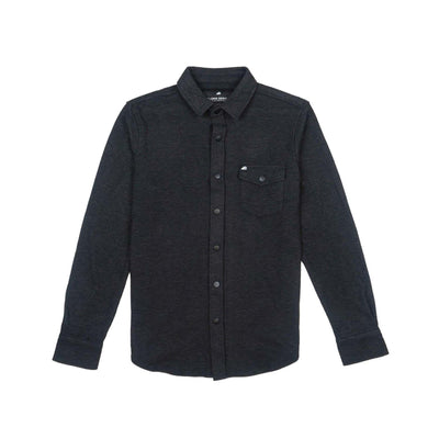 Belong Designs Men's Sherman Fleece Button-Up 2025 BLACK