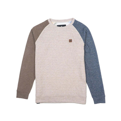 Belong Designs Men's Powell Fleece Crewneck 2025 BROWN/BLUE