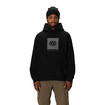 686 Knockout Logo Premium Heavyweight Pullover Hoody 2026 BLKP BLACK PRINT