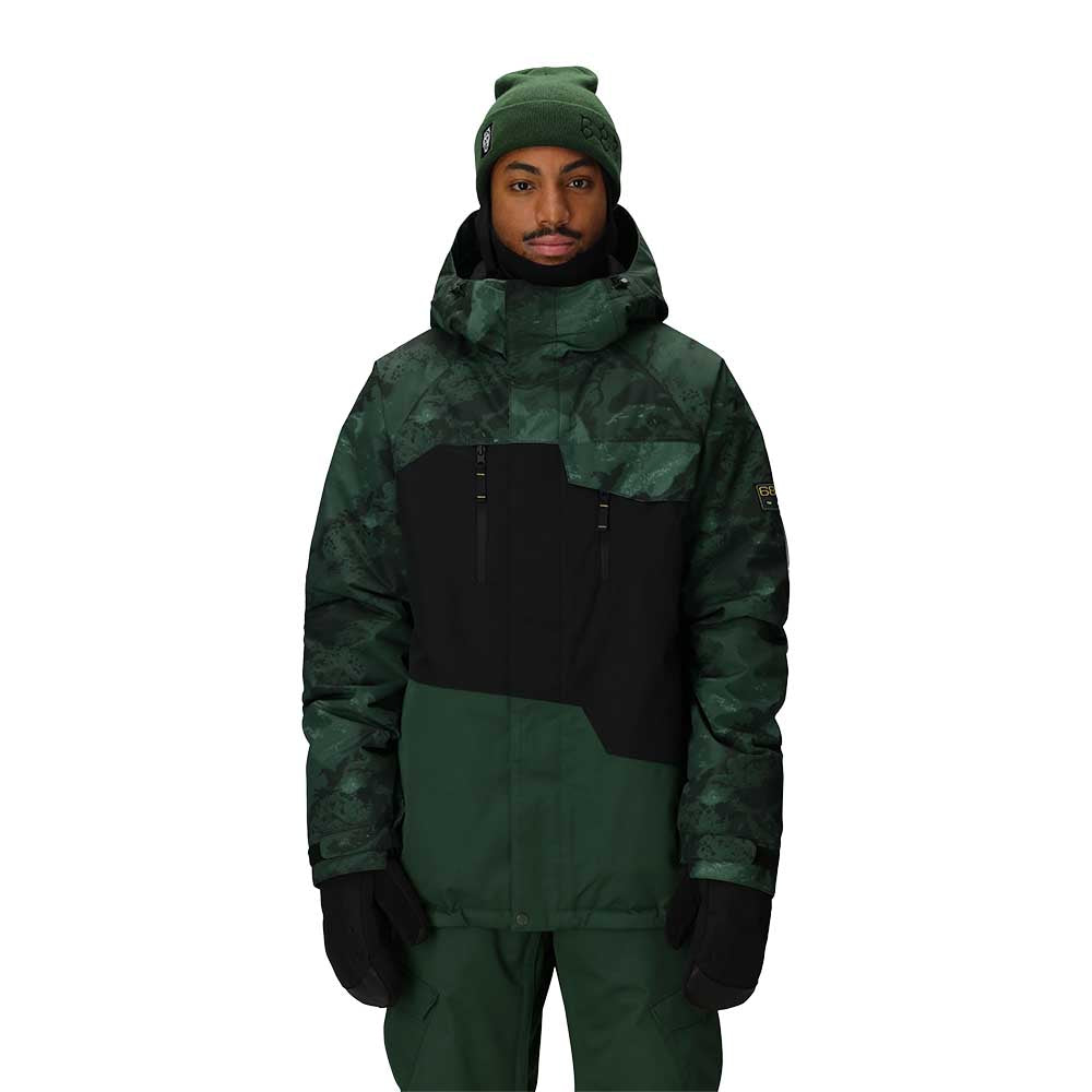 686 Men's Geo Insulated Jacket 2026 MOCB MOSS GREEN COLORBLOCK