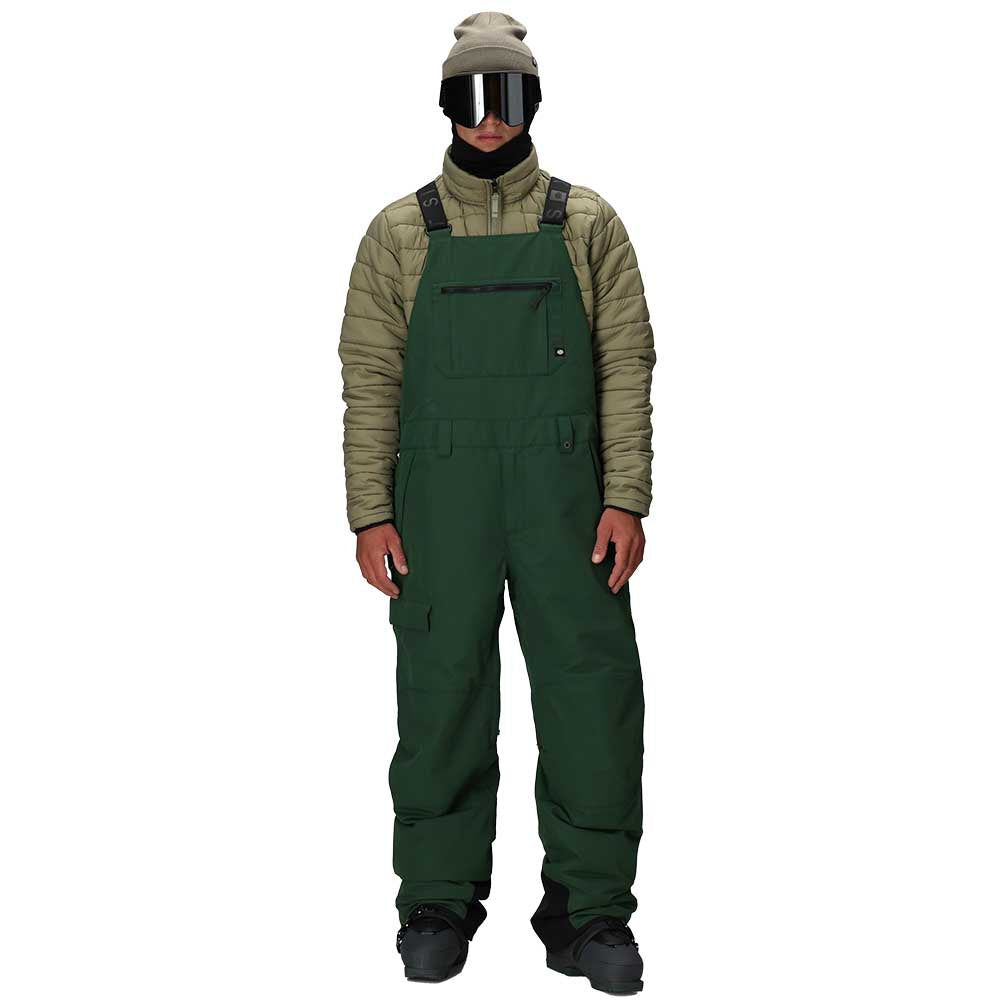 686 Men's Hot Lap Insulated Bibs 2026 MSRP MOSS GREEN RIPSTOP