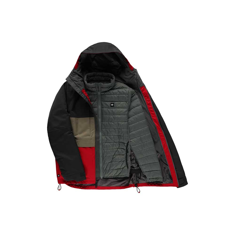 686 Men's Smarty 3-In-1 Form Jacket 2026 CHARCOAL COLORBLOCK