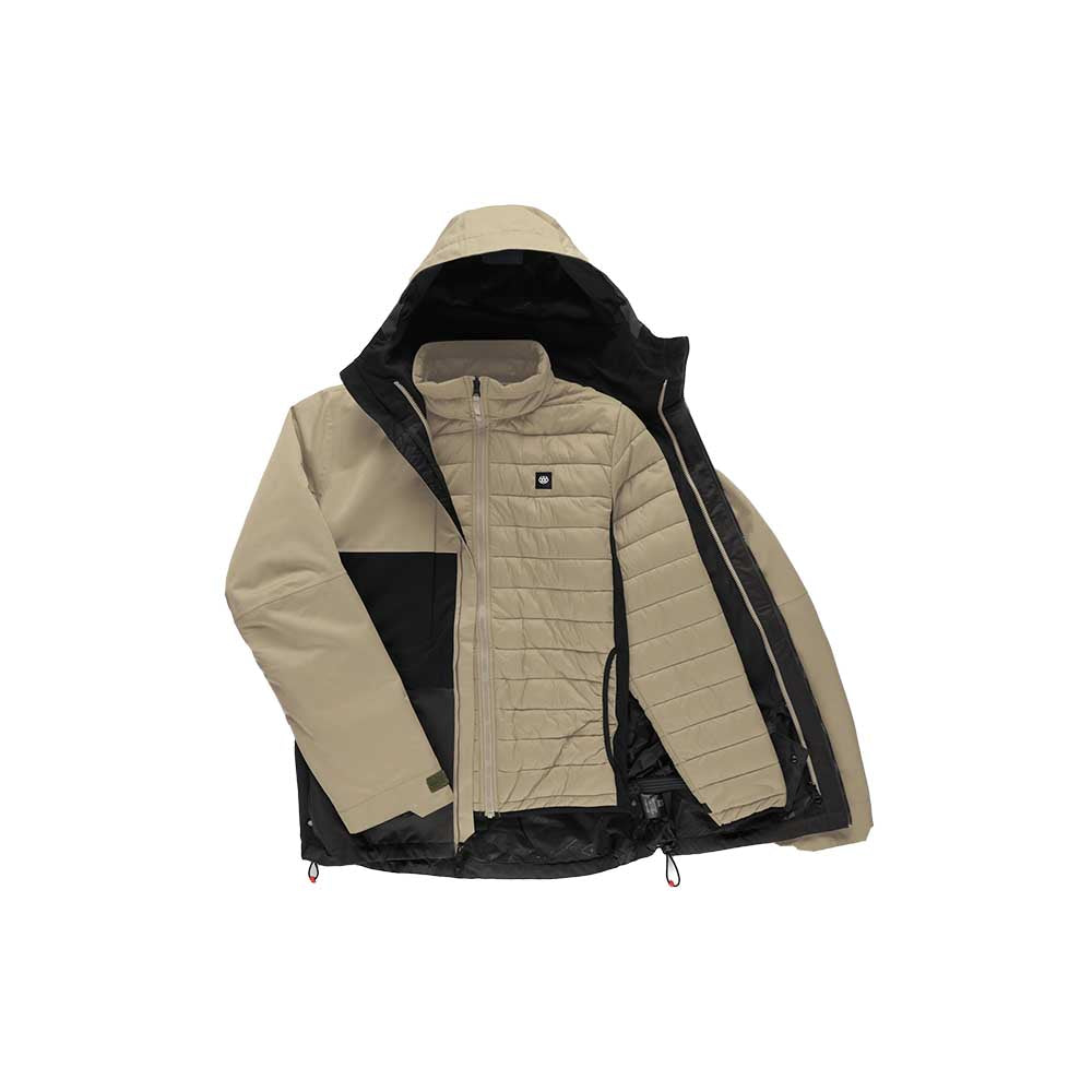 686 Men's Smarty 3-In-1 Form Jacket 2026 SAGE COLORBLOCK