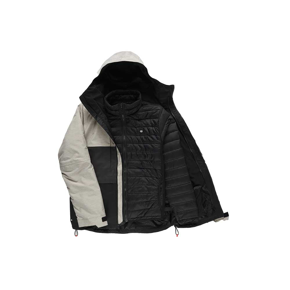 686 Men's Smarty 3-In-1 Form Jacket 2026 WHITE HEATHER COLORBLOCK