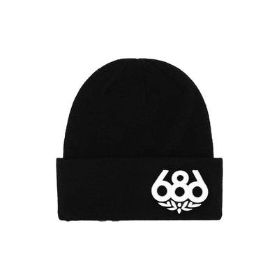 686 Big Logo Embroidered Beanie 2026 BLACK