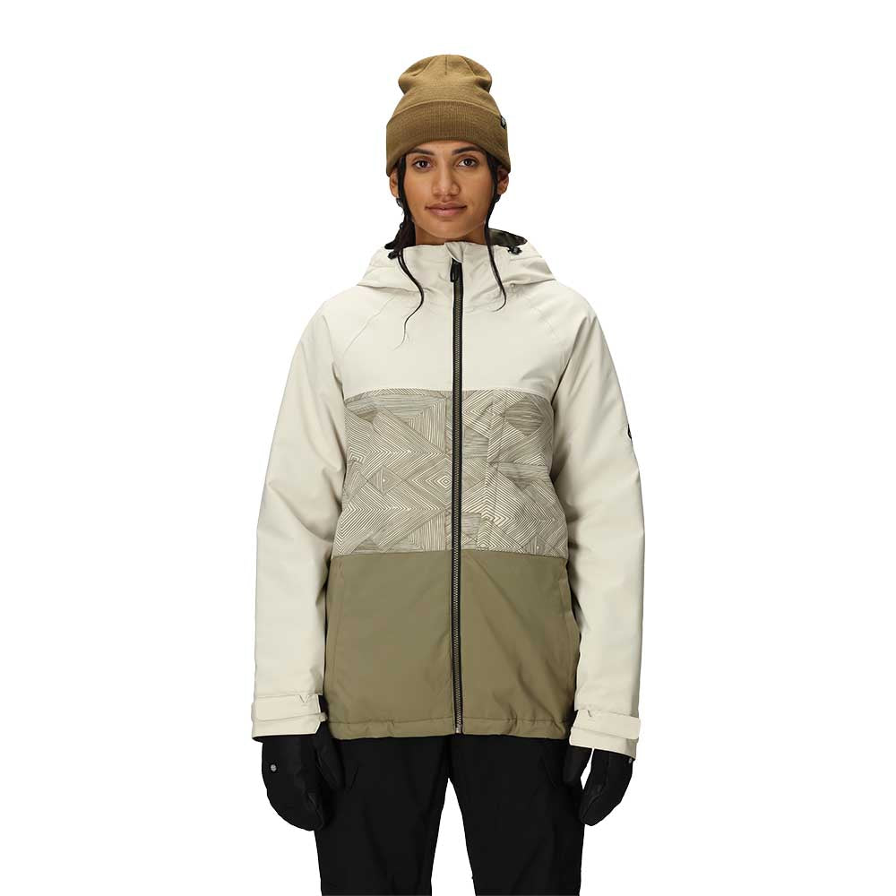 686 Womens Athena Insulated Jacket 2026 LIMESTONE COLORBLOCK