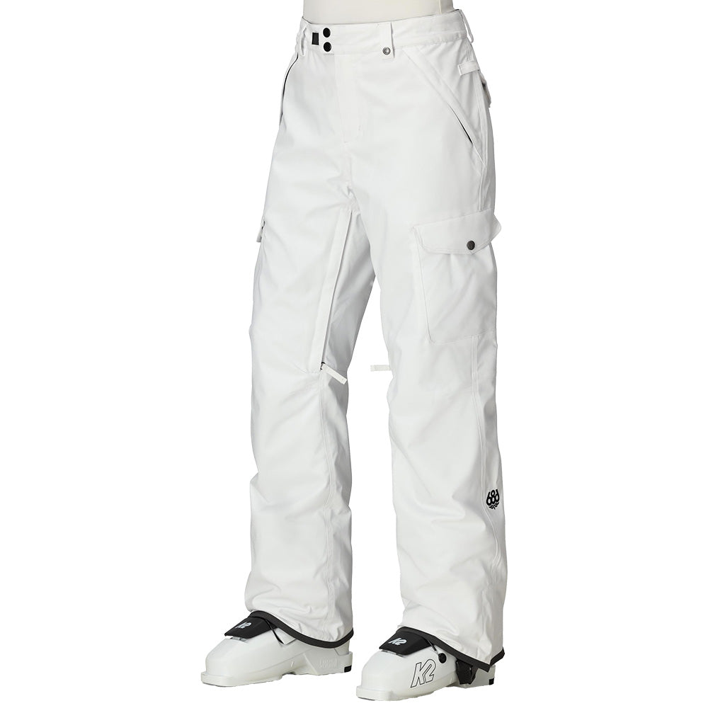 686 Women's Aura Insulated Cargo Pants 2026 WHITE