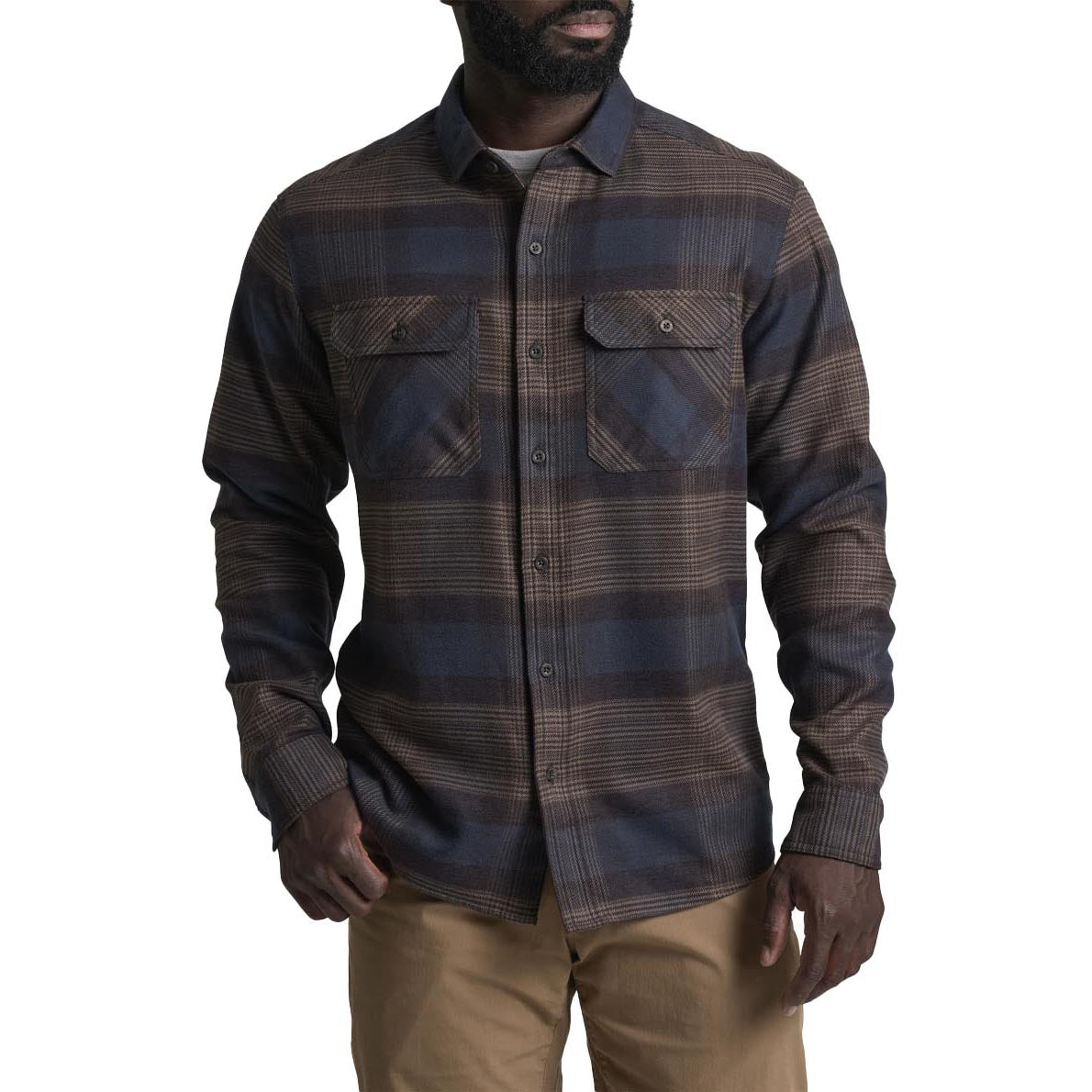 KUHL Men's Rydr Flannel Long-Sleeve 2026 DKRO DARK ROAST