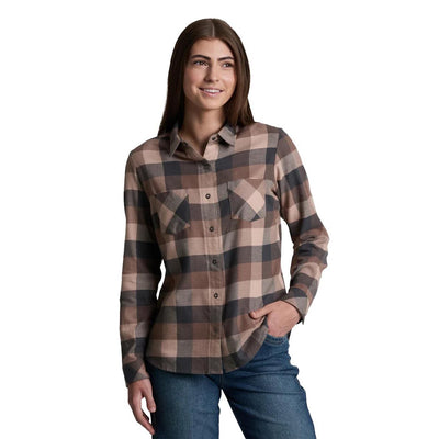 KUHL Women's Darcy Flannel 2026 CF COFFEE