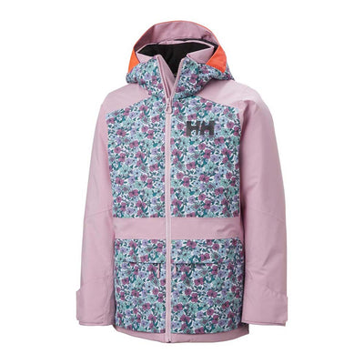 Helly Hansen Junior's Stellar Snow Jacket 2.0 2026 073 PINK LAVENDER FLORAL AOP