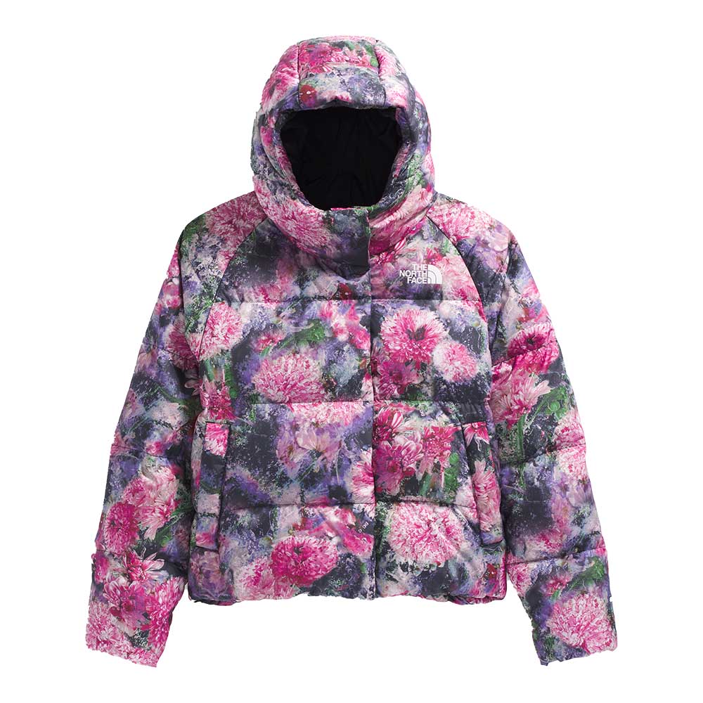 The North Face Girl's North Down Hooded Print Jacket 2026 D5E PALE BLOSSOM/FROZEN FLORAL PRINT