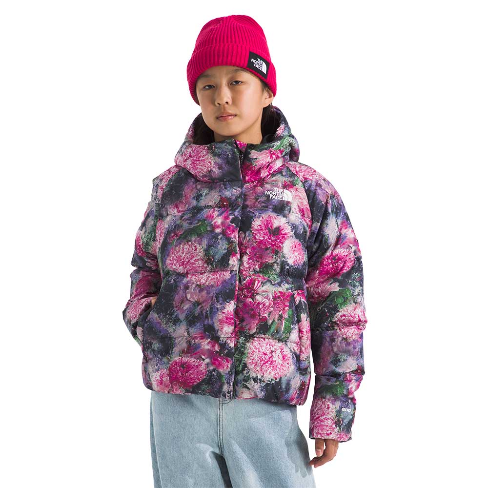 The North Face Girl's North Down Hooded Print Jacket 2026