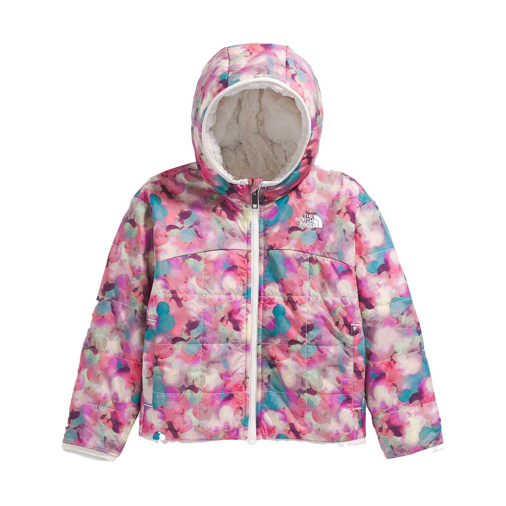 The North Face Toddler's Reversible Shasta Full Zip Hooded Print Jacket 2026 D3I LITE LILAC LENS FLARE PRINT