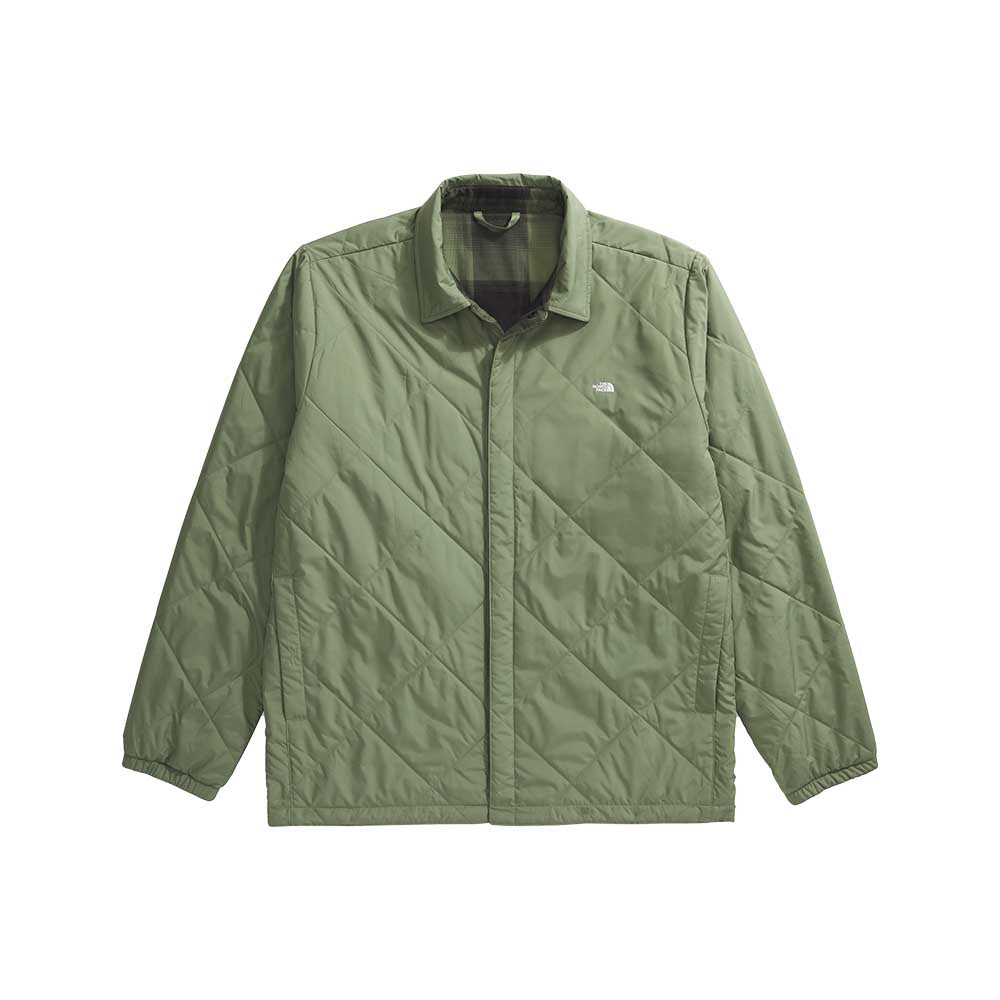 The North Face Men's Afterburner Insulated Flannel 2026 EXF BARK MIST/TNF BLACK SHADOW PLAID