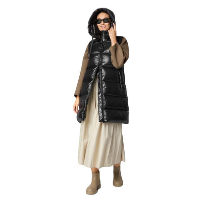 Save The Duck Women's Iria Long Hooded Puffer Vest 2026