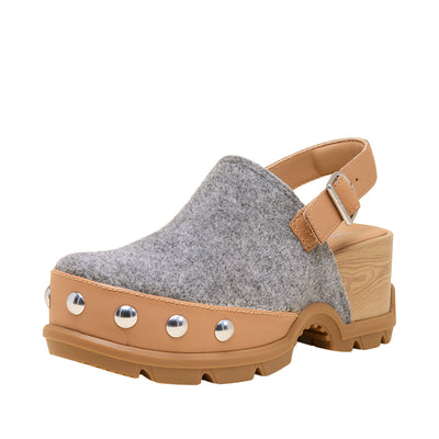 Sorel Women's Roam'n Clog Felt 2026 253 TAWNY BUFF/GUM