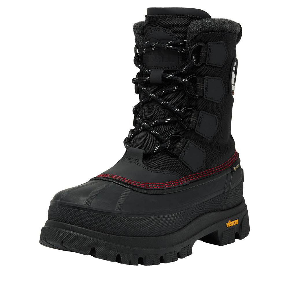 Sorel Men's Caribou Horizon GTX Boots 2026 010 BLACK/BRIGHT RED