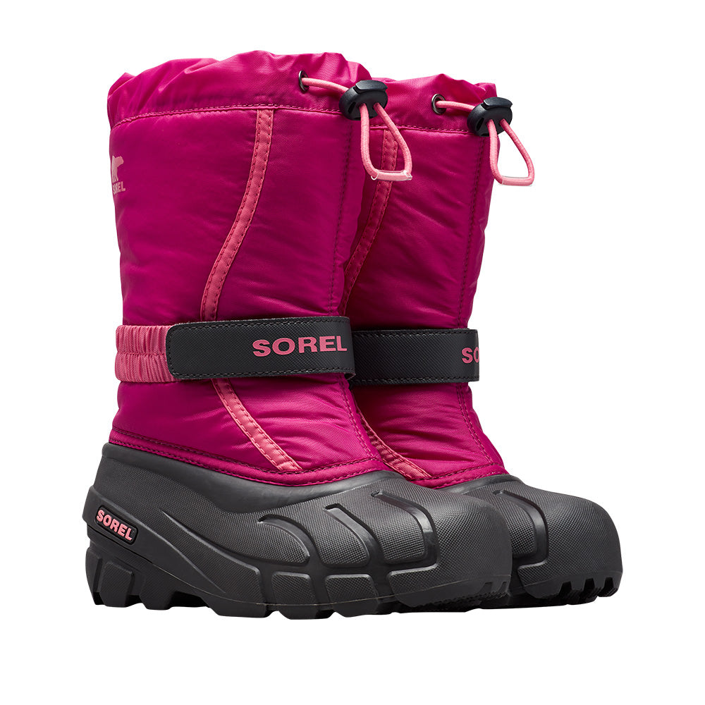 Sorel Junior's Flurry Boots 2026 684 DEEP BLUSH/TROPIC PINK