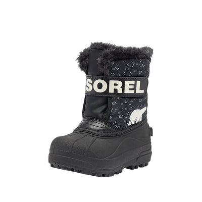 Sorel Toddler's Snow Commander Boots 2026 012 BLACK/BRIGHT RED