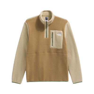 The North Face Men's Yumiori 1/4 Zip Jacket EVO UTILITY BROWN/KHAKI STONE/BARK MIST