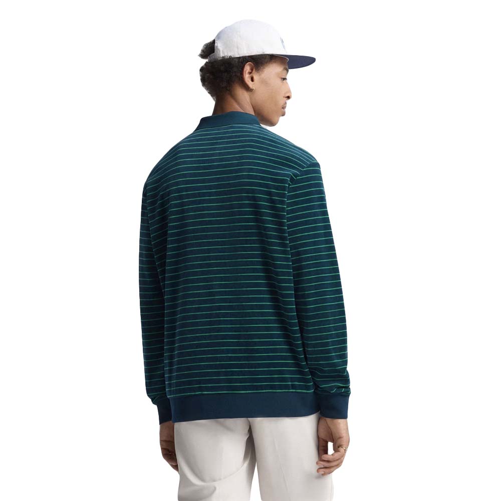 Adidas Originals Men's Velour Long Sleeve Polo 2025