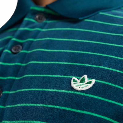 Adidas Originals Men's Velour Long Sleeve Polo 2025