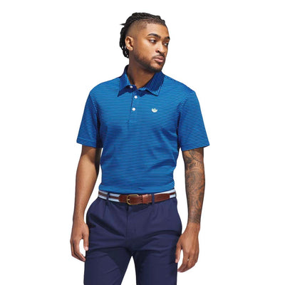 Adidas Men's Originals Stripe Pique Polo - Bluebird 2025