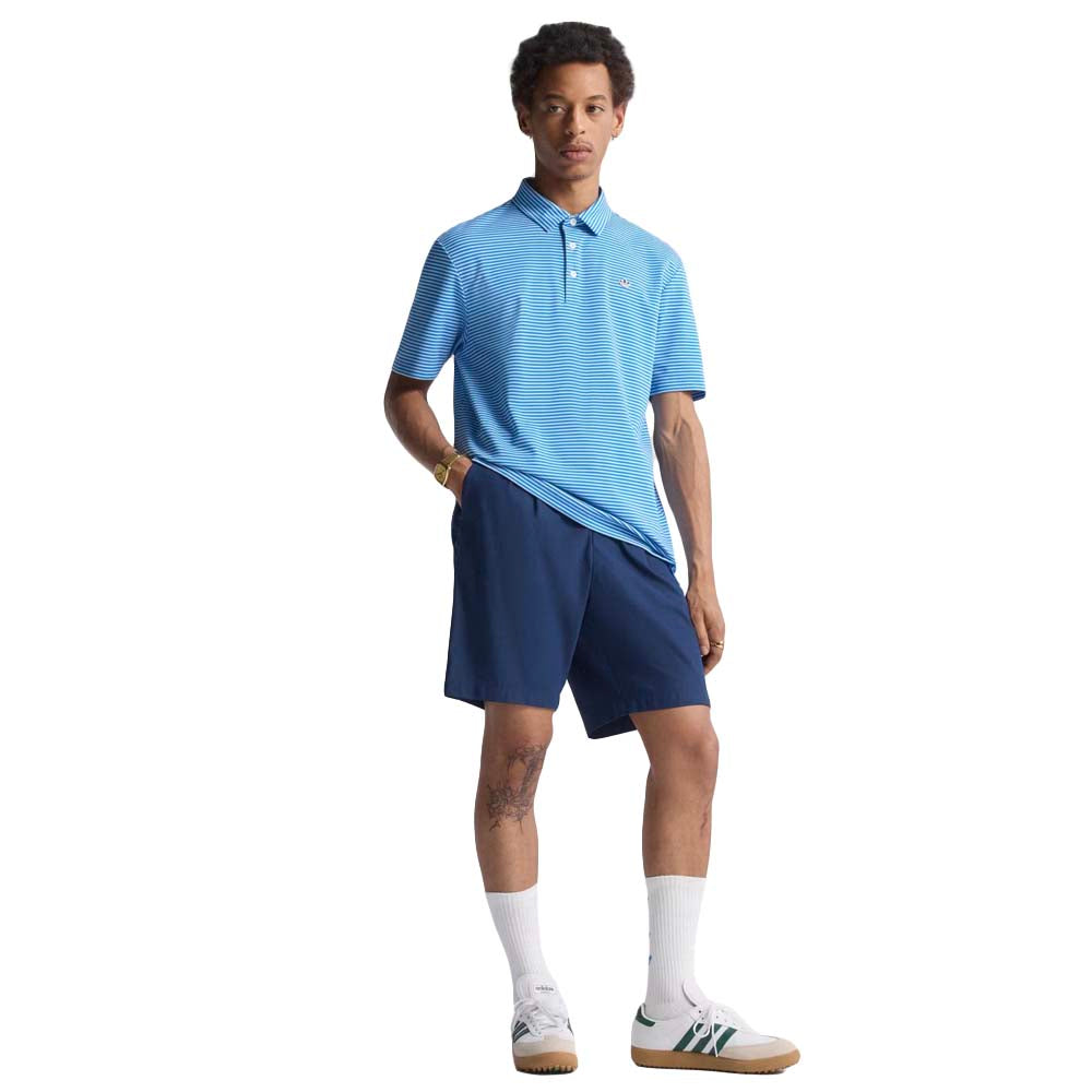 Adidas Men's Originals Stripe Pique Polo - Clearsky 2025