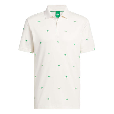 Adidas Originals Printed Trefoil Polo Shirt 2025 CHALK WHITE