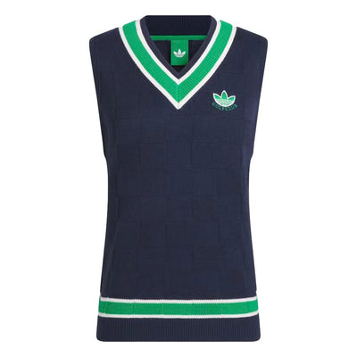 Adidas Men's Originals Knit Vest 2025 NIGHT INDIGO