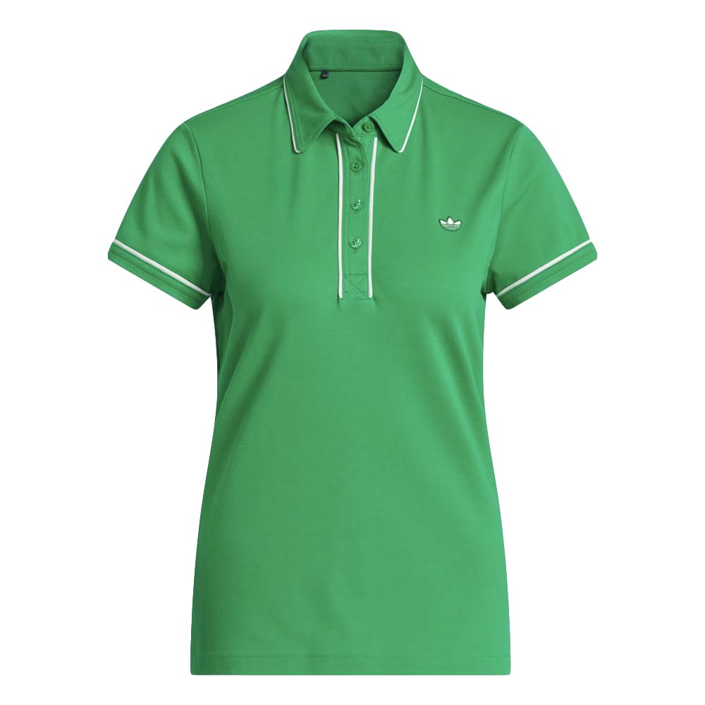 Adidas Women's Originals Twistknit Trefoil Polo Shirt 2025 GREEN