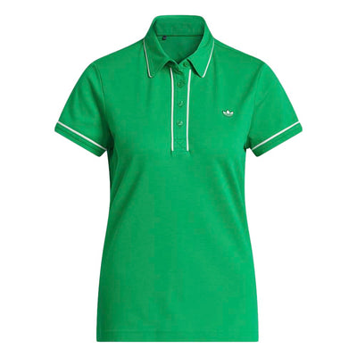Adidas Women's Originals Twistknit Trefoil Polo Shirt 2025 GREEN
