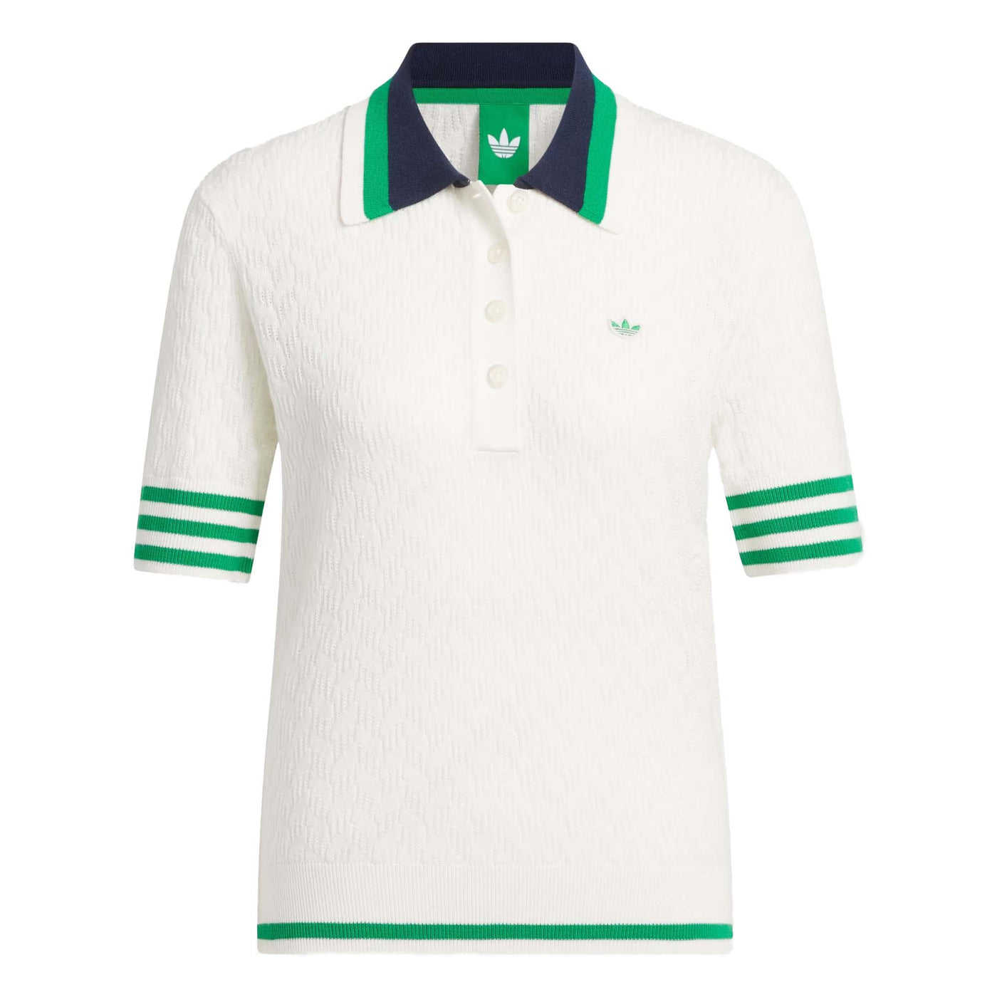Adidas Women's Originals Knit Polo 2025 CHALK WHITE
