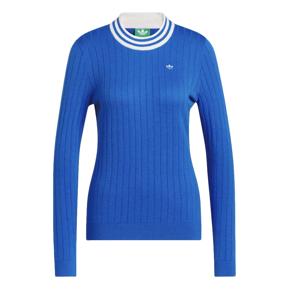 Adidas Women's Originals Cashmere Knit Sweater 2025 BLUEBIRD
